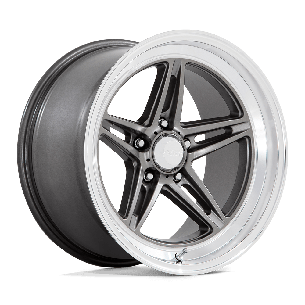 American Racing Vintage VN514 GROOVE Anthracite With Diamond Cut Lip Cast Aluminum Wheel