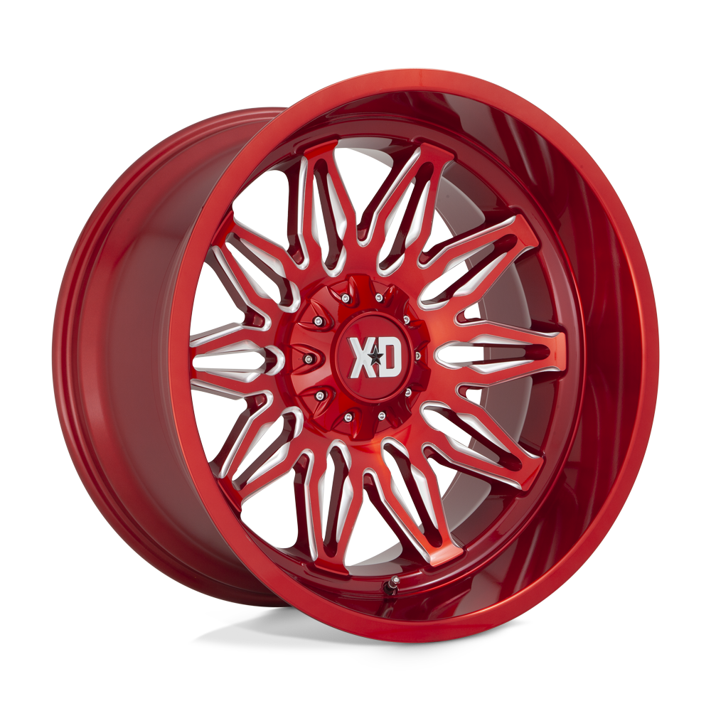 XD XD859 GUNNER Candy Red Milled Cast Aluminum Wheel