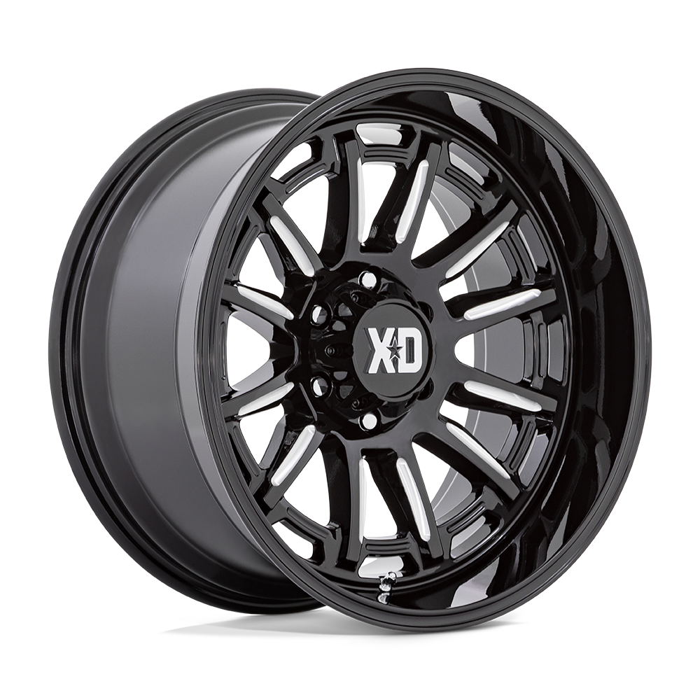 XD XD865 PHOENIX Gloss Black Milled Cast Aluminum Wheel