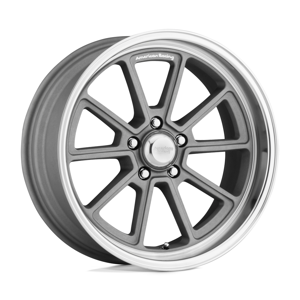 American Racing Vintage VN510 DRAFT Vintage Silver Diamond Cut Lip Flow Formed Aluminum Wheel