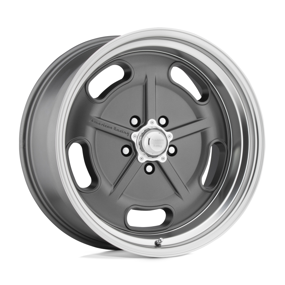 American Racing Vintage VN511 SALT FLAT Mag Gray Diamond Cut Lip Cast Aluminum Wheel