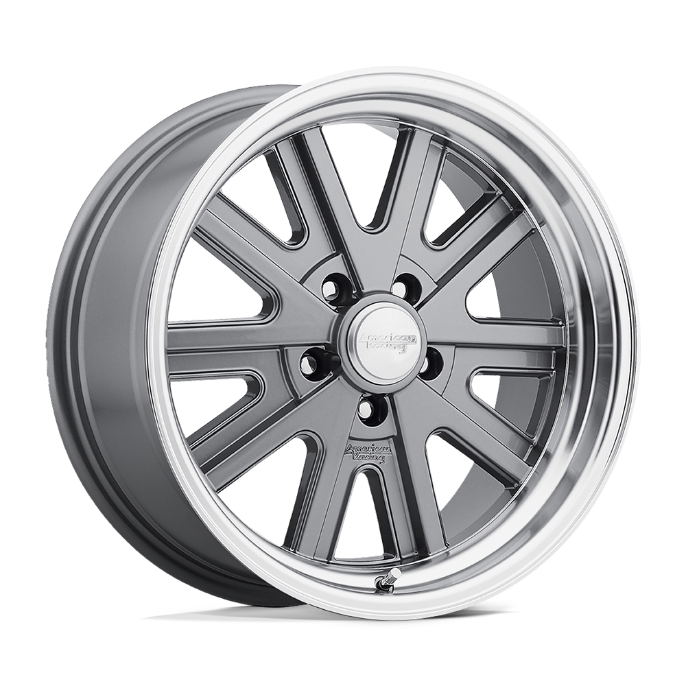 American Racing Vintage VN527 427 MONO CAST Mag Gray Machined Cast Aluminum Wheel