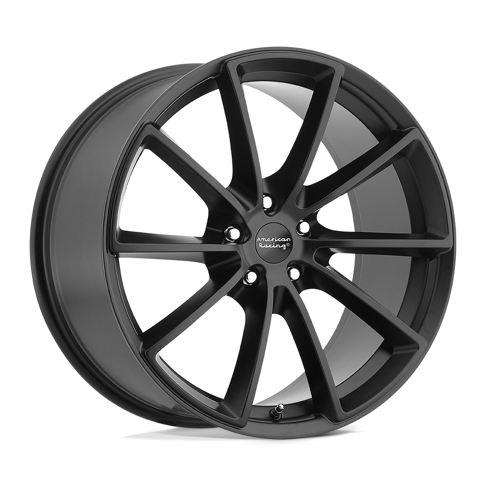 American Racing Vintage VN806 FAST BACK Satin Black Cast Aluminum Wheel