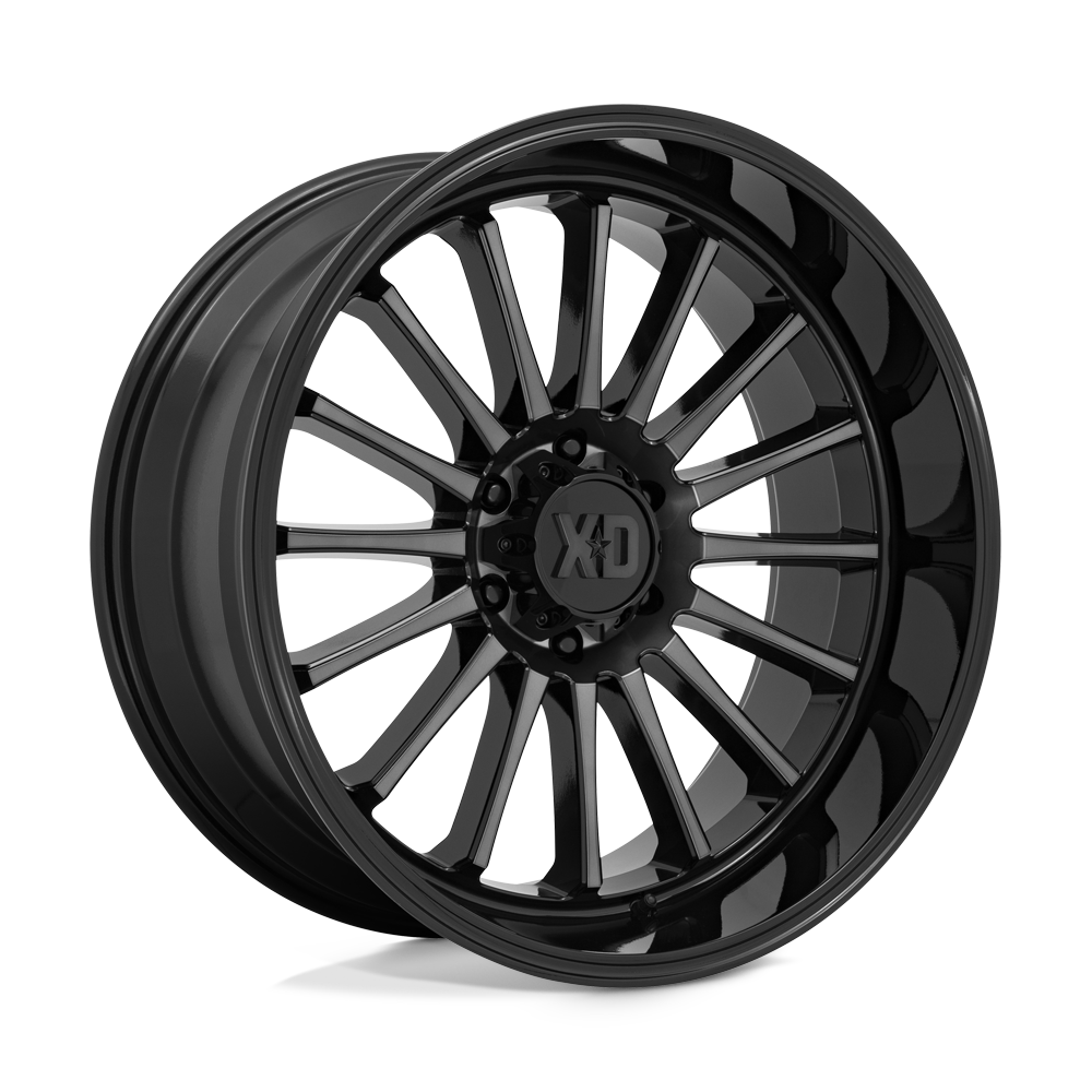 XD XD857 WHIPLASH Gloss Black With Gray Tint Cast Aluminum Wheel
