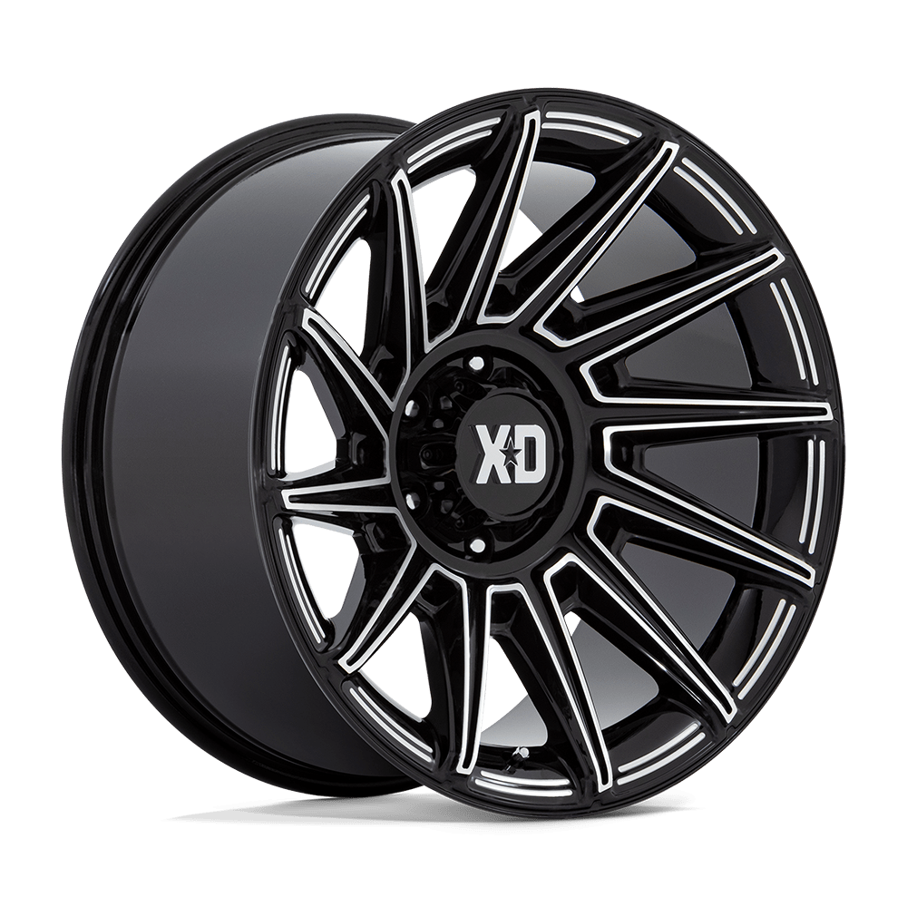 XD XD867 SPECTER Gloss Black Milled Cast Aluminum Wheel