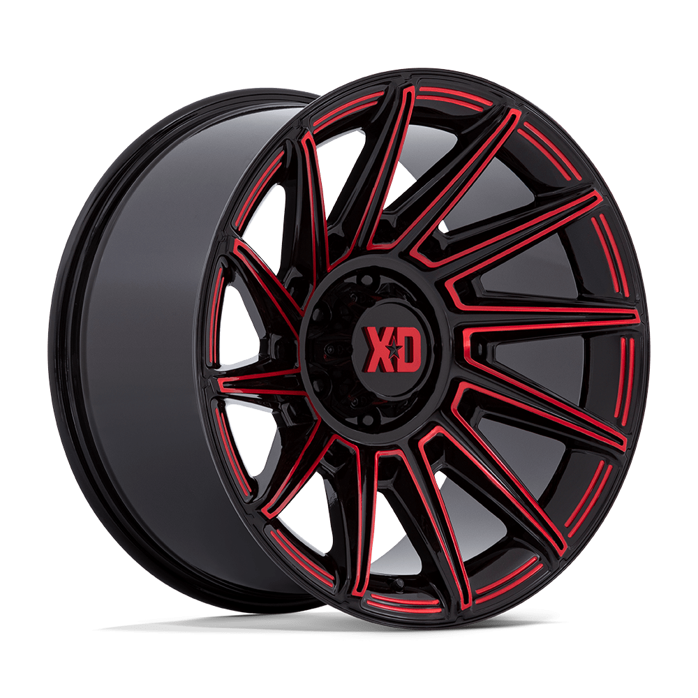 XD XD867 SPECTER Gloss Black With Red Tint Cast Aluminum Wheel