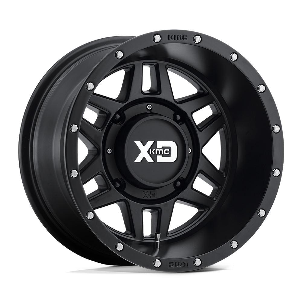 XD Powersports XS128 MACHETE Satin Black Cast Aluminum Wheel