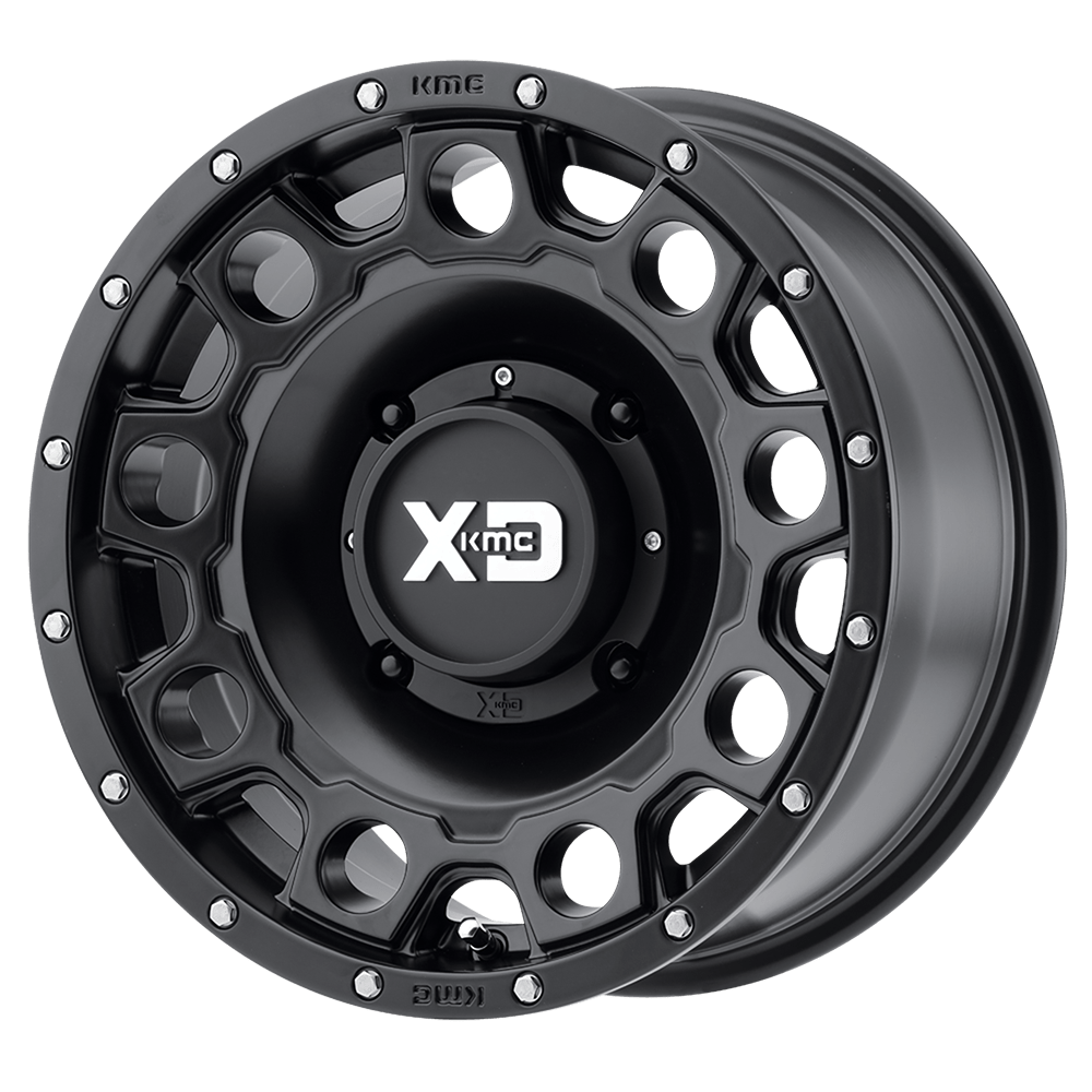 XD Powersports XS129 HOLESHOT Satin Black Cast Aluminum Wheel