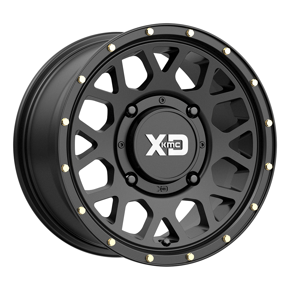 XD Powersports XS135 GRENADE Satin Black Cast Aluminum Wheel