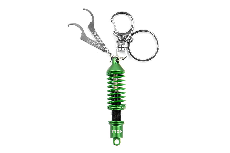Tein Damper Keychain with Wrench - Green/Black